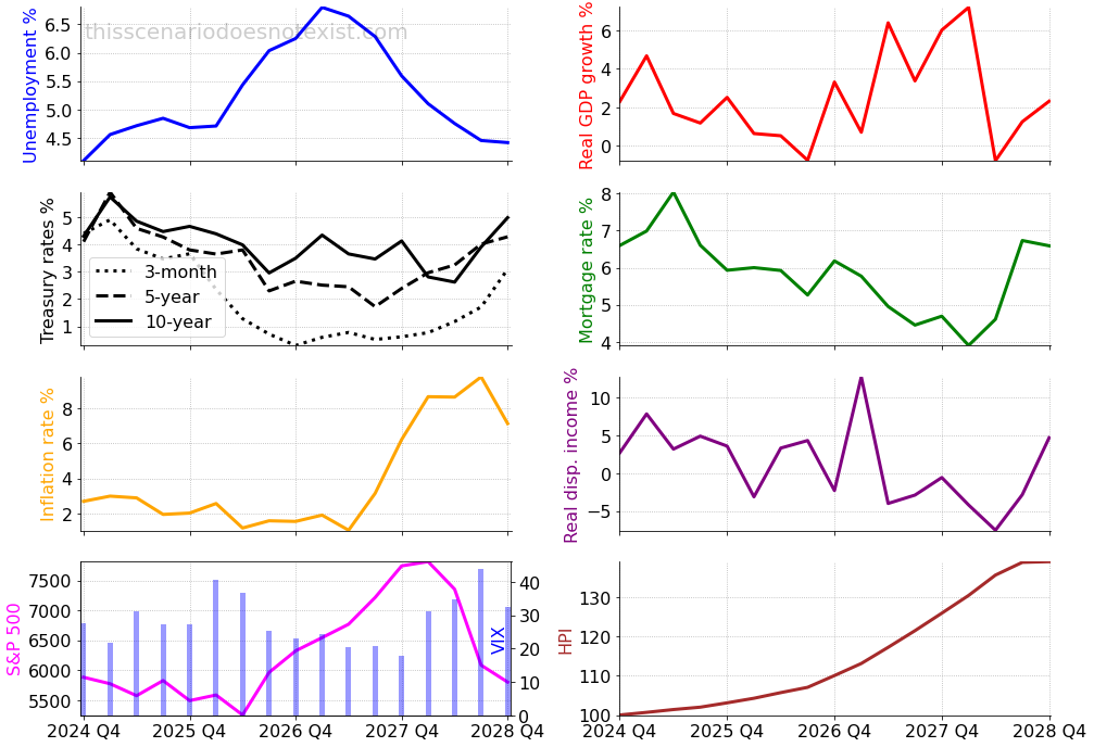 Mild recessionary scenario