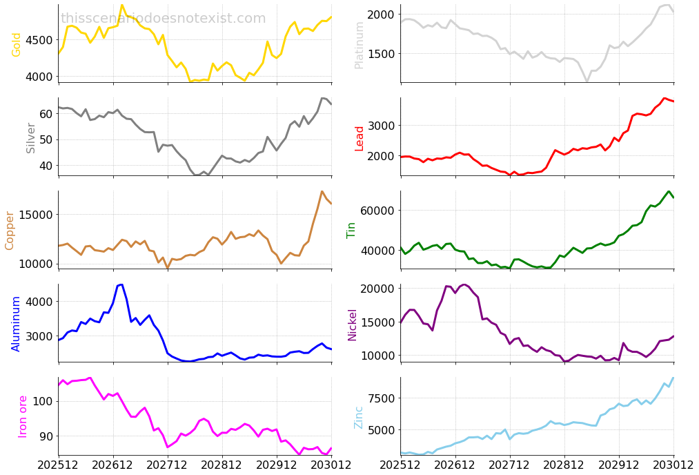 Metal price scenario: The desynchronized cycle